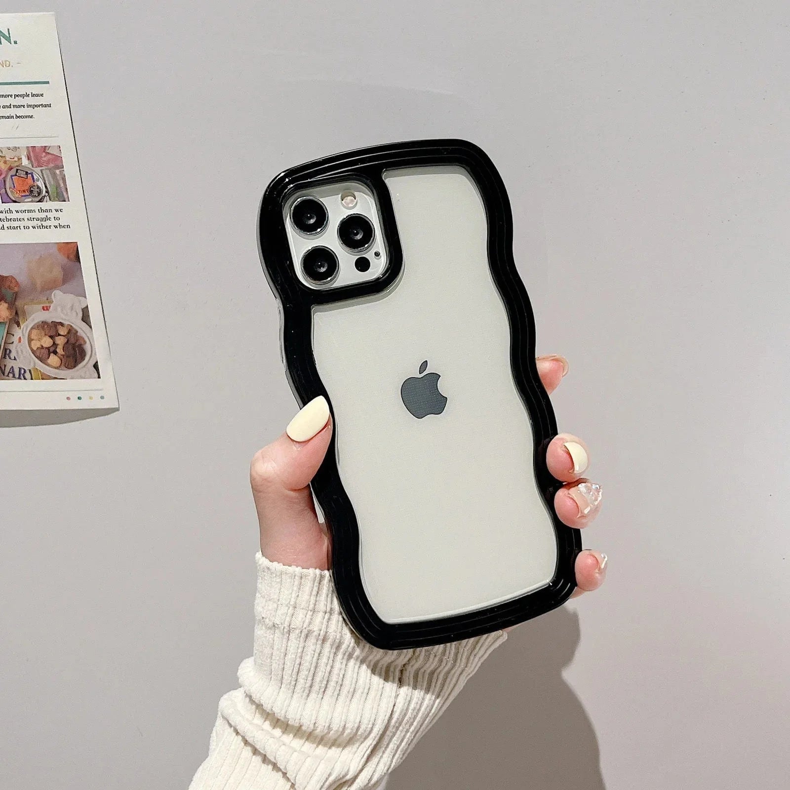 Soft Wavy Lines iPhone Case
