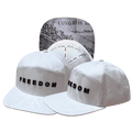 FREEDOM Hat - White Camo - Flat Bill - Laser Mesh